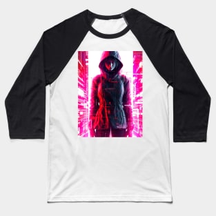 cyberpunk 2077 hacker girl - style design 3 Baseball T-Shirt